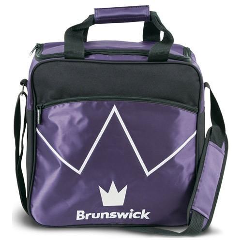 Brunswick Blitz Single Tote Purple Bowling Bag - Lightweight & Durable for League Play & Practice | Perfect Bowling Accessory for Men & Women