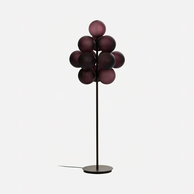 Modern Grape Floor Lamp - Adjustable LED Standing Light for Living Room, Bedroom, or Office - Warm White & Cool White Dimmable Lighting for Home Decor