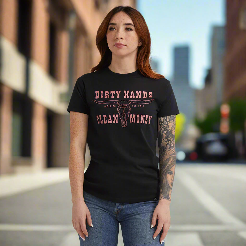 DHCM Longhorn Women's T-Shirt - Soft Cotton Casual Tee for University of Texas Fans | Perfect for Game Day, School Spirit & Everyday Wear