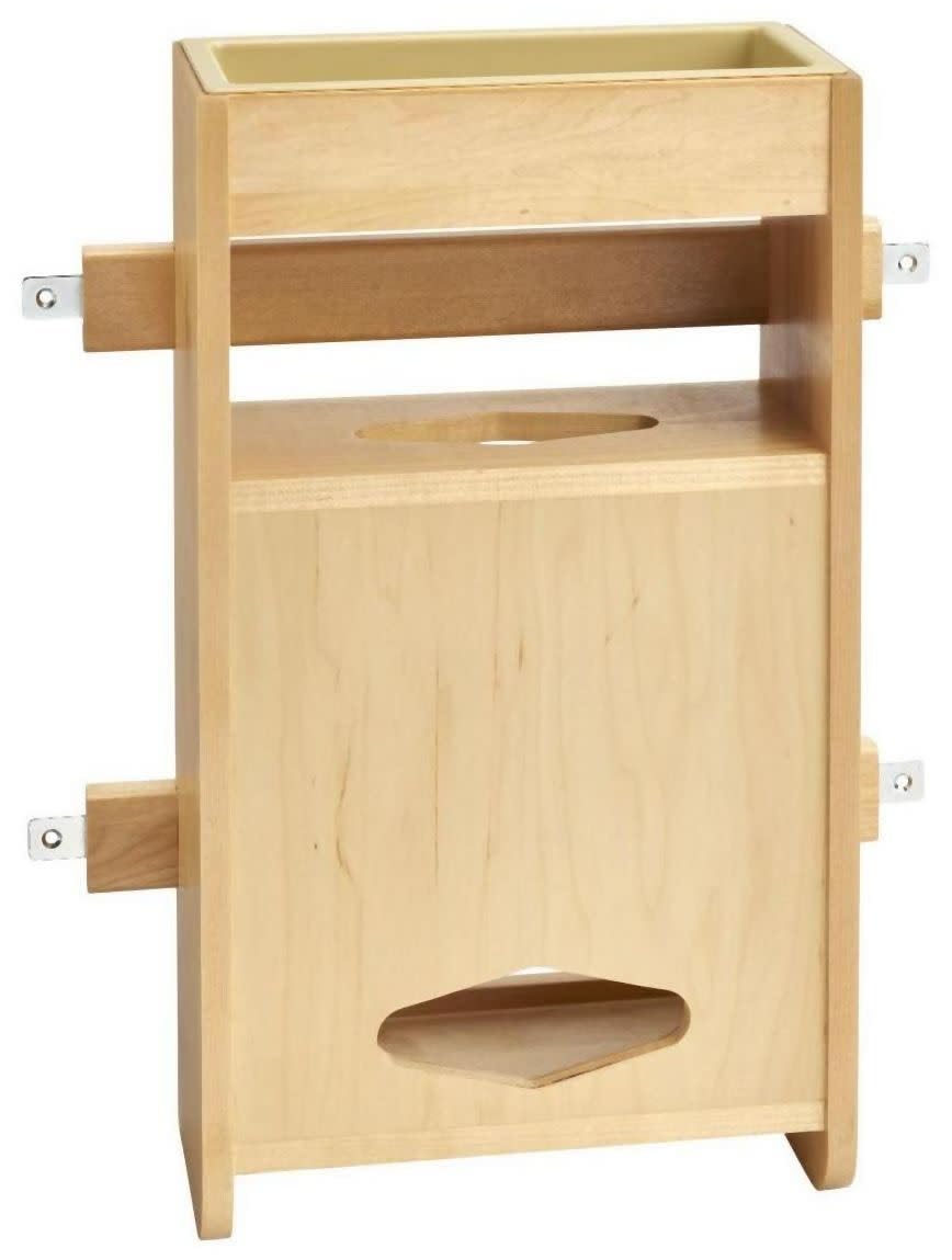 Rev-A-Shelf 18-Inch Grocery Bag Holder - Under Cabinet Storage Organizer for Kitchen, Pantry, or Garage - Perfect for Plastic Bags, Trash Bags, and Recycling