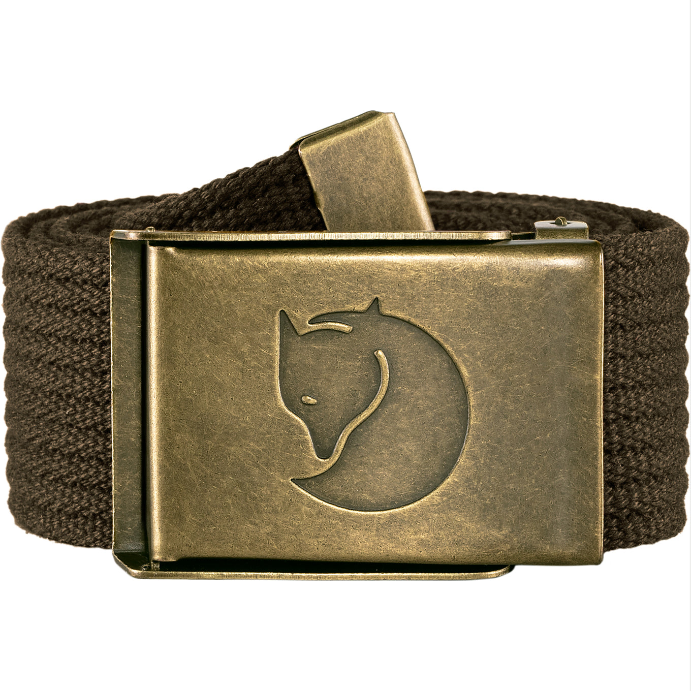 Fjallraven Canvas Brass Belt 4cm - Durable Unisex Waist Belt for Outdoor Adventures & Casual Wear | Hiking, Travel & Everyday Use