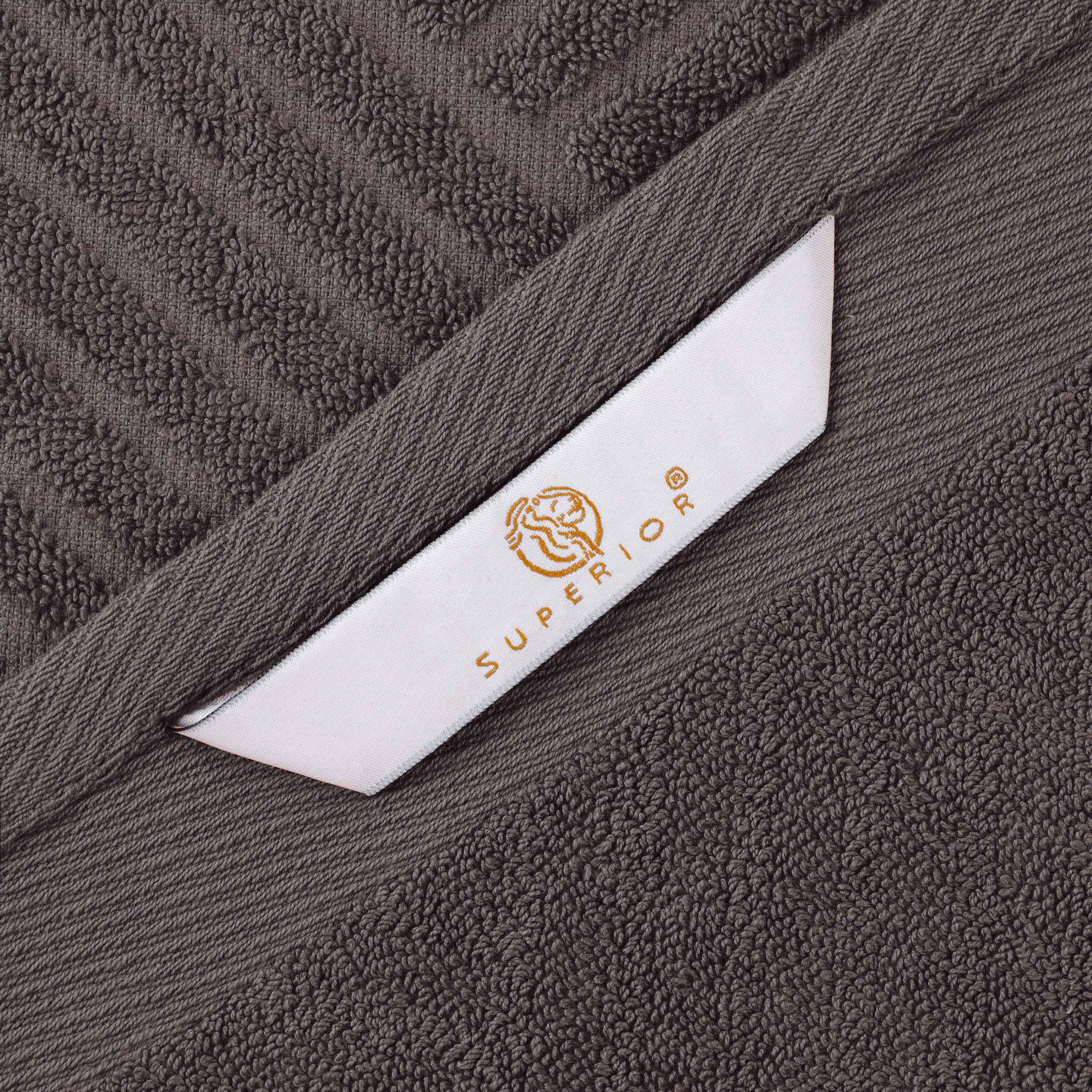 Luxury 6-Piece Egyptian Cotton Towel Set - Basketweave Jacquard & Solid Design - Ultra Soft & Absorbent Bath Towels for Spa, Hotel, or Home Use
