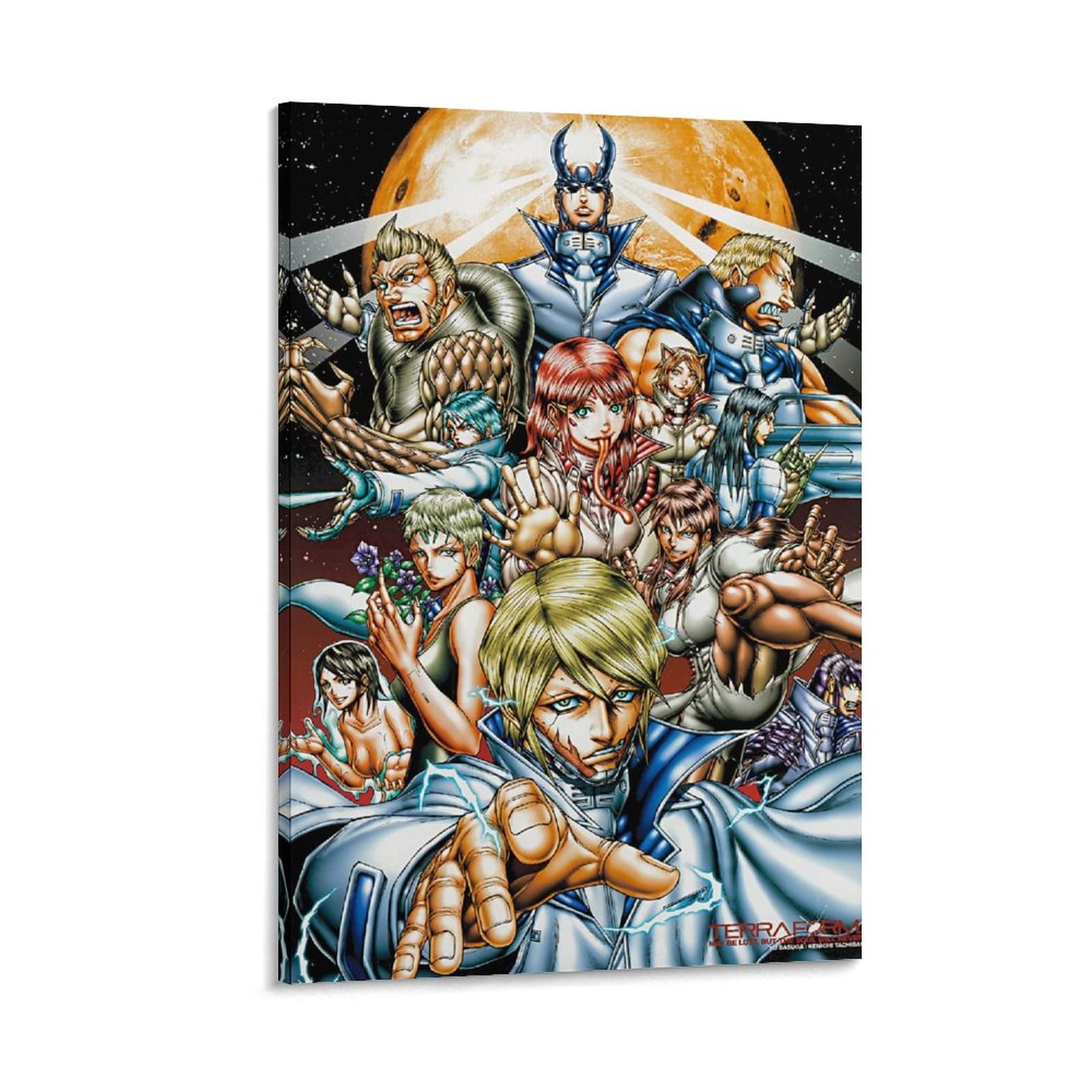 Terra Formars Anime Poster - High Quality Canvas Wall Art for Living Room & Bedroom Decor - 24x36 Inch (60x90cm) - Perfect Gift for Anime Fans & Home Decoration - Ideal for Anime Themed Rooms, Game Rooms, and Office Spaces