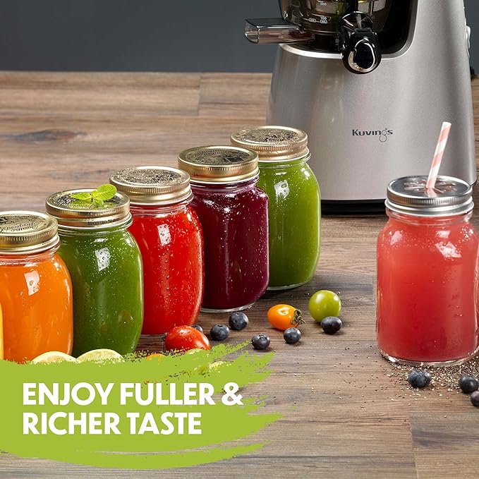 Kuvings C7000S Elite Slow Juicer - Cold Press Masticating Juicer for Fruits & Vegetables - Perfect for Healthy Juicing at Home & Smoothie Making