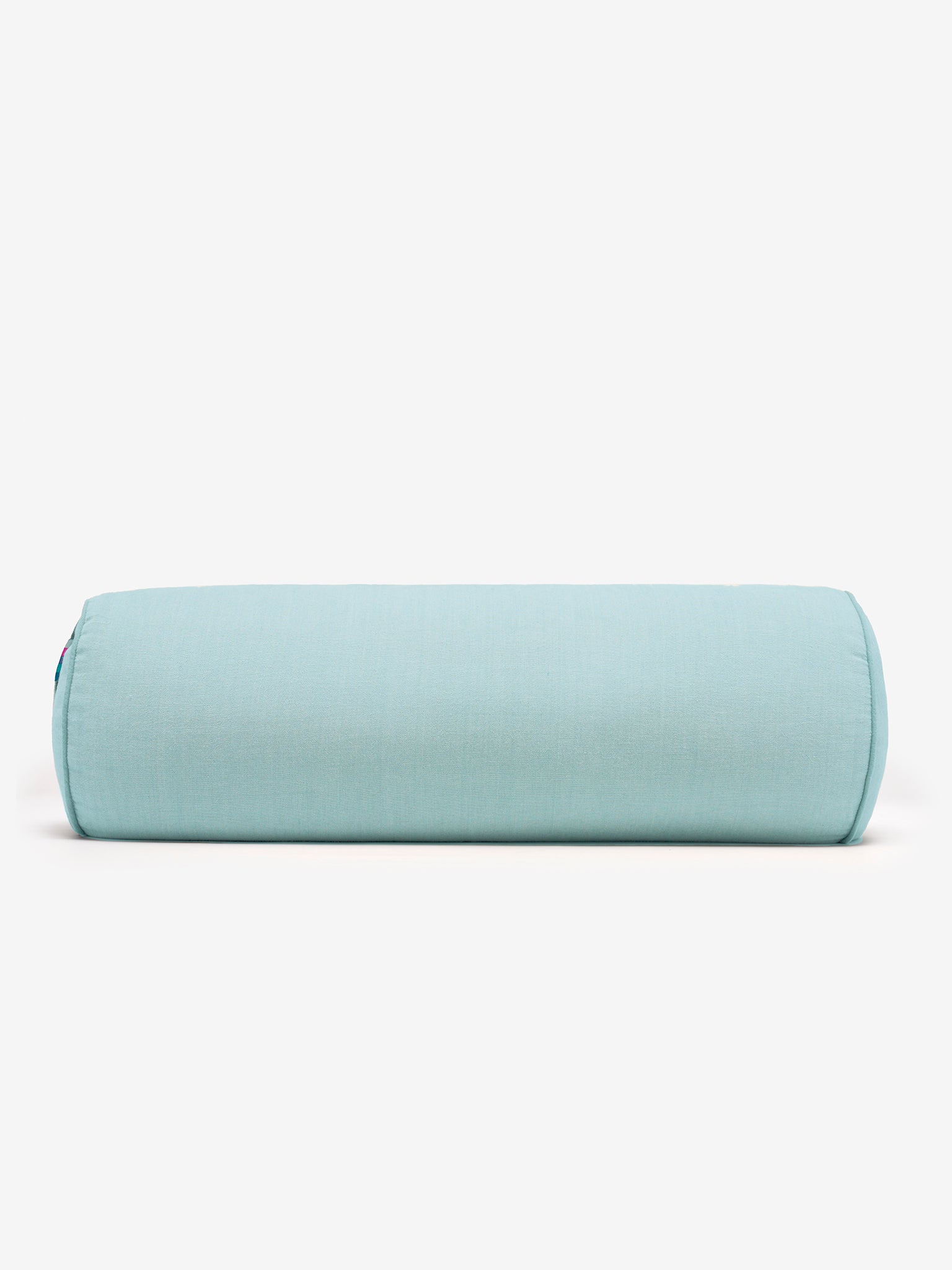 Organic Cotton Chambray Buckwheat Yoga Bolster Pillow - Support for Yoga, Meditation & Home Relaxation - Perfect for Yin Yoga, Prenatal Yoga & Stress Relief