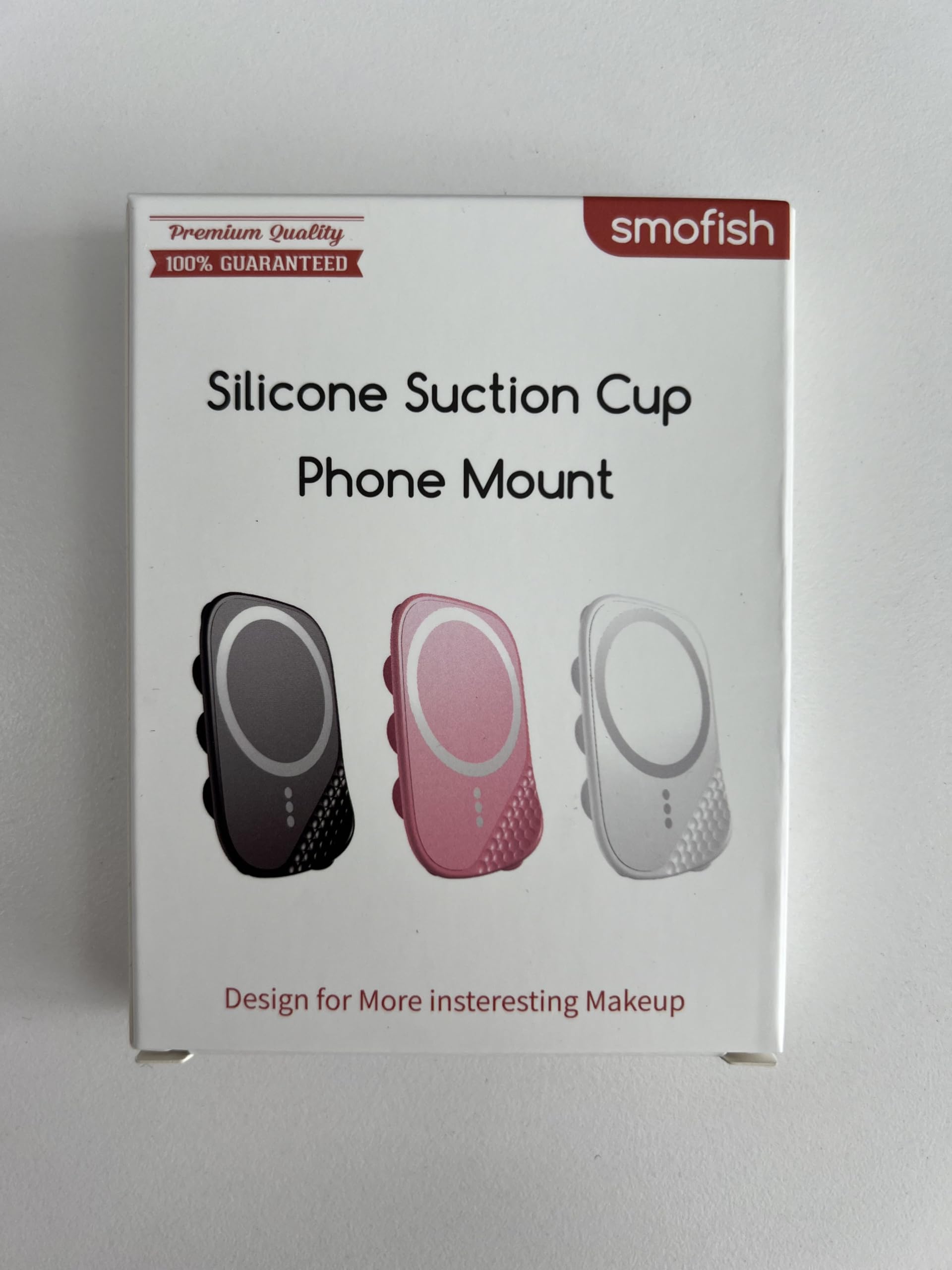 Magnetic Suction Phone Mount for MagSafe Case, Silicone Sticky Grip Holder for iPhone 16/15/14/13/12, Removable Hands-Free Selfie/Video for TikTok Influencers, Women Gift, Black - Perfect for Car, Desk, and Home Use