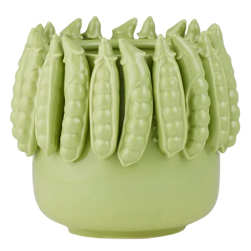 Coast to Coast Piselli 16x16cm Green Ceramic Flower Pot - Perfect for Indoor Plants, Succulents, and Home Decor