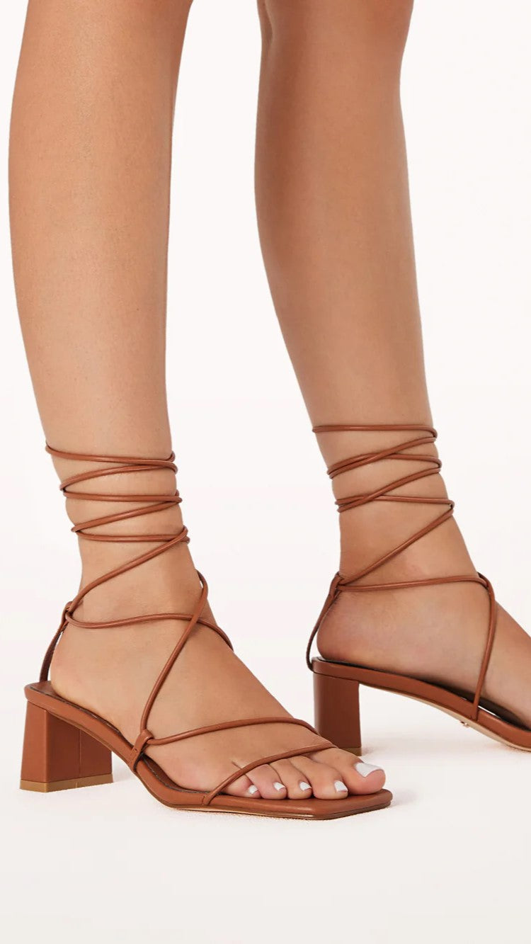 Anissa Women's Tan High Heels - Stylish & Comfortable Pumps for Work, Party & Evening Events