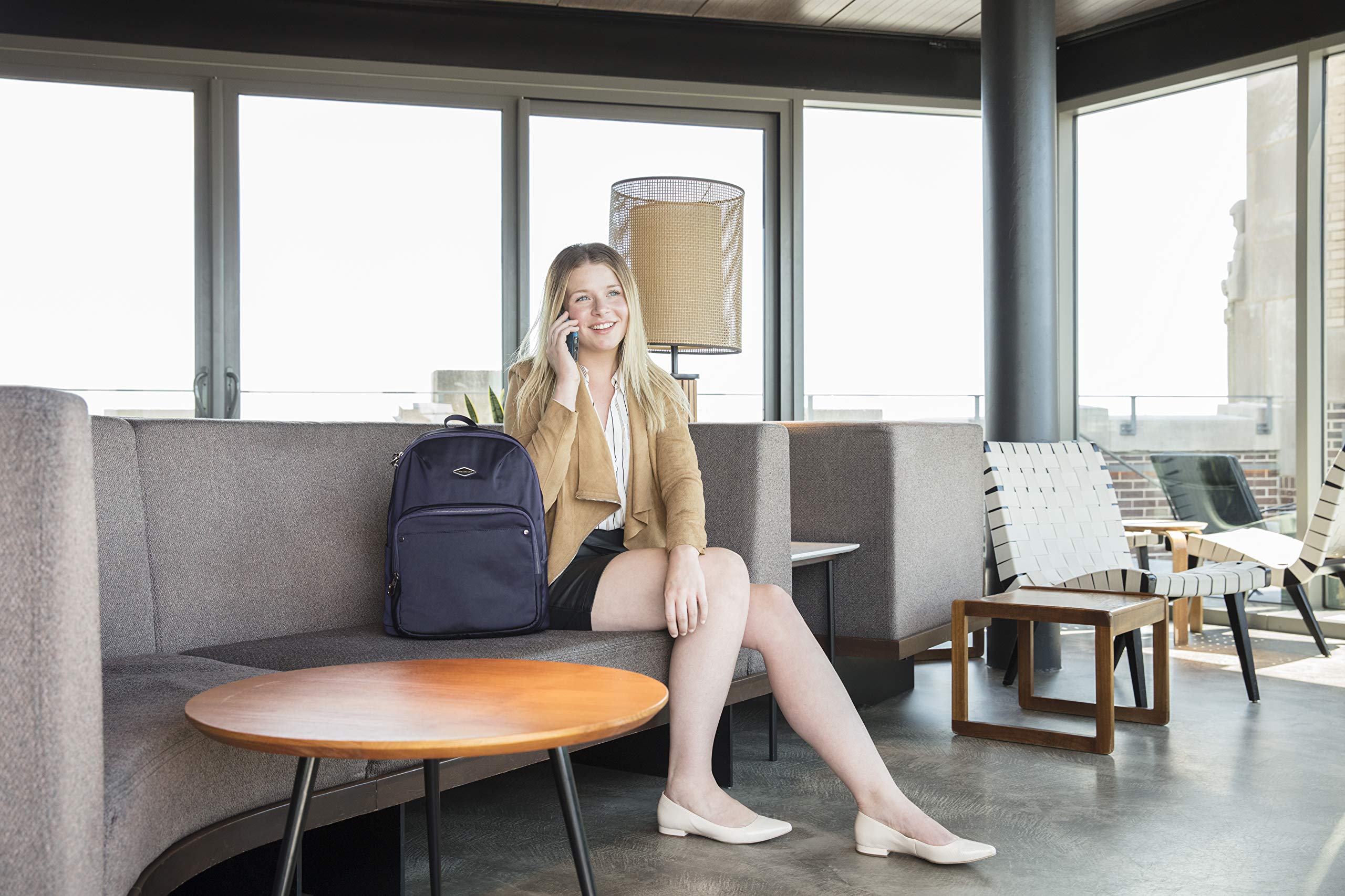 Travelon Anti-Theft Parkview Backpack - Secure RFID Blocking Travel Backpack for Commuters, Students & Tourists - Perfect for Airports, Campuses & Urban Adventures