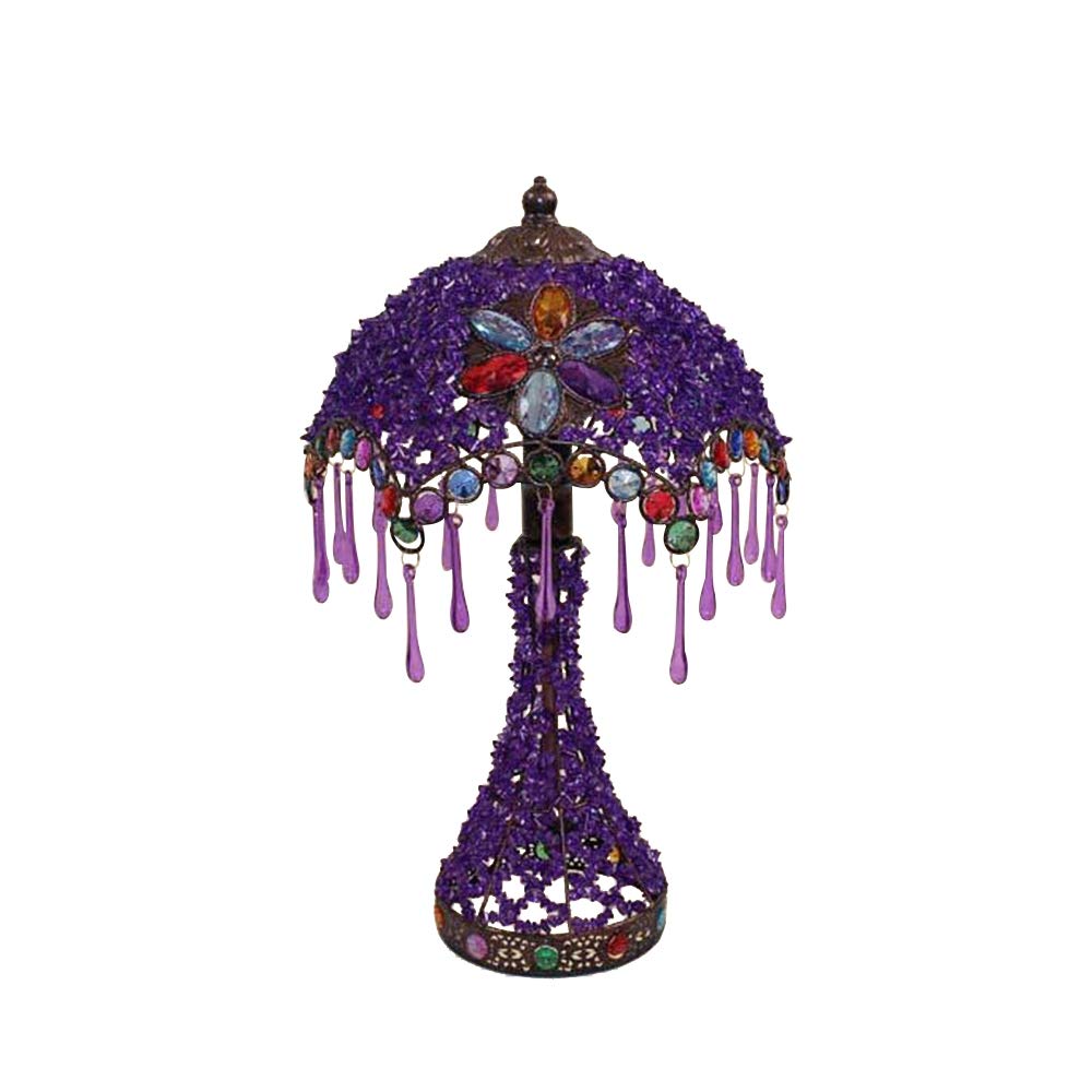 Wotefusi Tiffany Style Vintage Table Lamp - Decorative Bedside & Desk Light with E14 Bulb, 110V-220V - Perfect for Living Room, Bedroom, or Office Ambiance