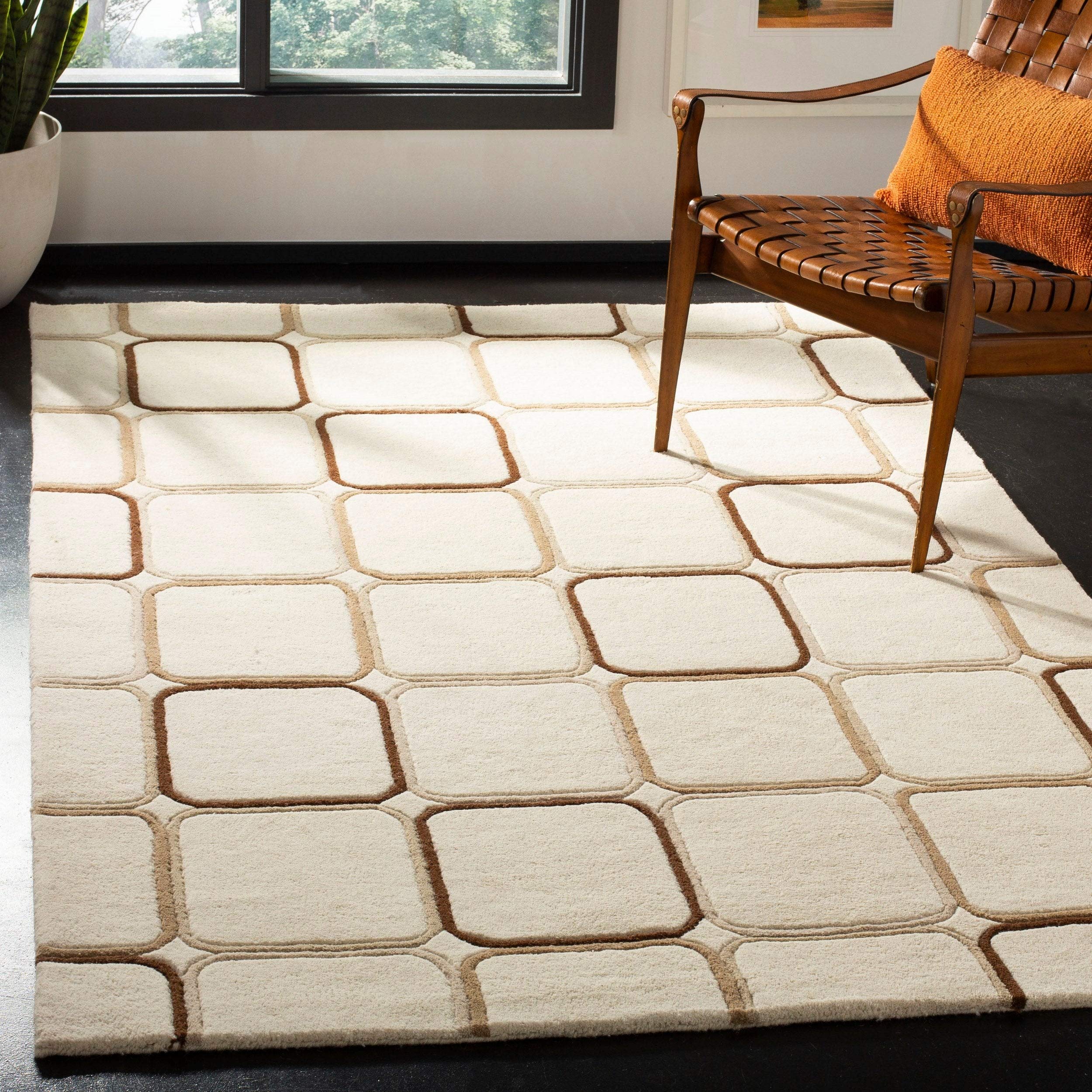 Chelsea SOH713A Ivory Area Rug - Soft Plush Living Room Carpet for Bedroom, Dining Room & Home Decor