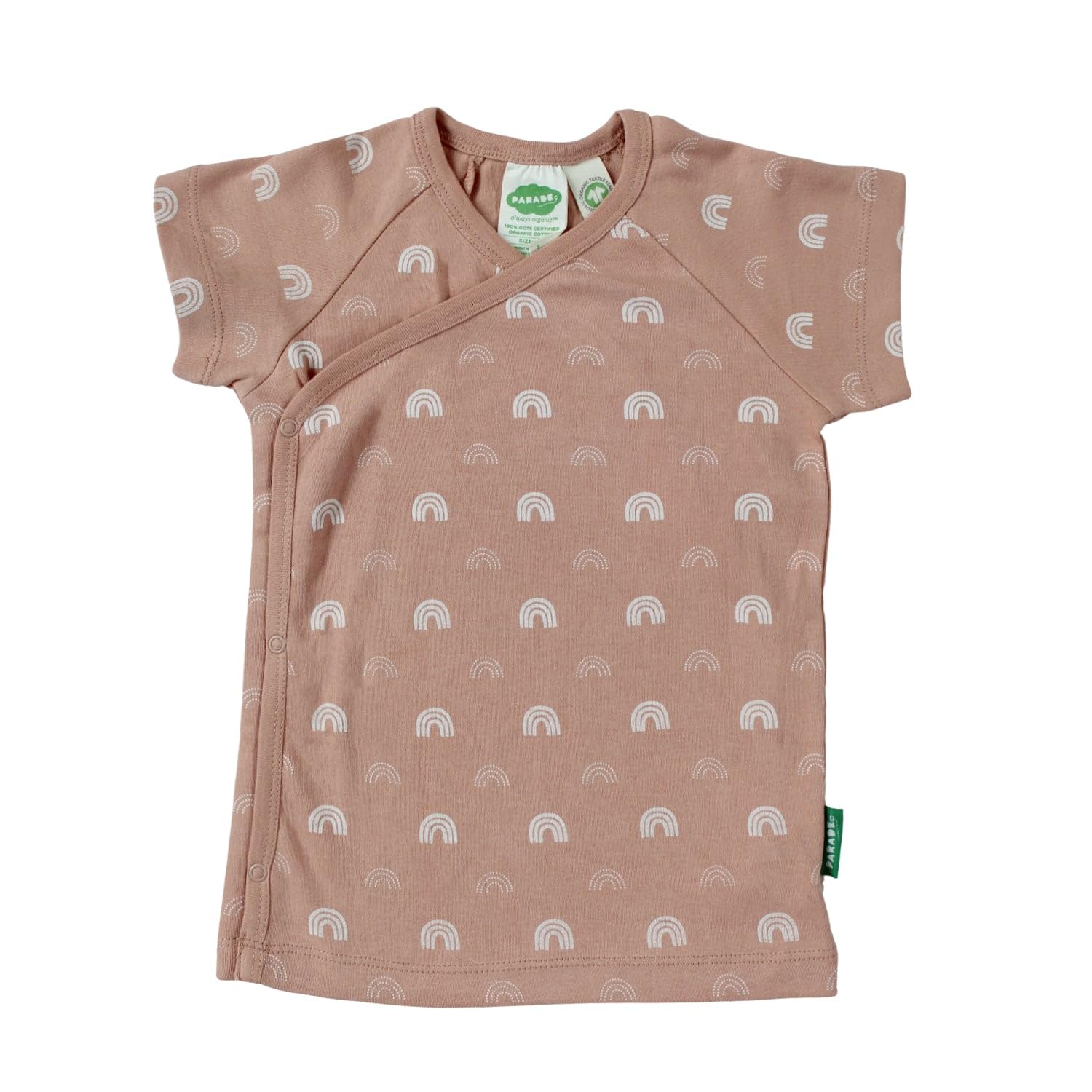 PARADE Organic Wrap T-Shirt for Women - Soft Cotton V-Neck Tee - Eco-Friendly Casual Top for Everyday Wear, Yoga, and Lounging