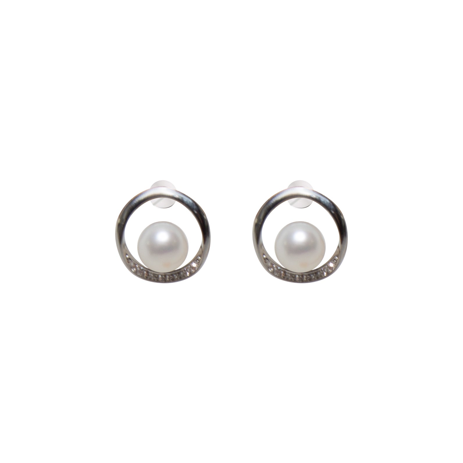 Little Luminosity Pearl Studs Earrings - Elegant Pearl Jewelry for Women, Hypoallergenic 14K Gold Plated Ear Studs - Perfect for Weddings, Parties & Everyday Wear