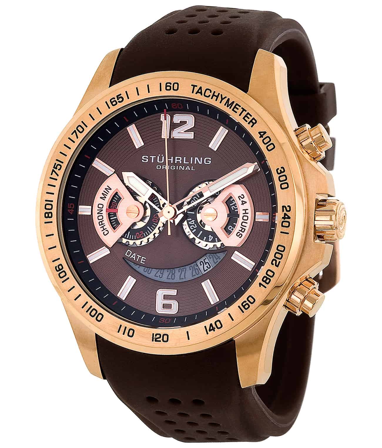 Brevet 274 Quartz 47mm Chronograph Watch for Men - Waterproof Sports Chrono with Date Display - Perfect for Diving, Running & Outdoor Activities