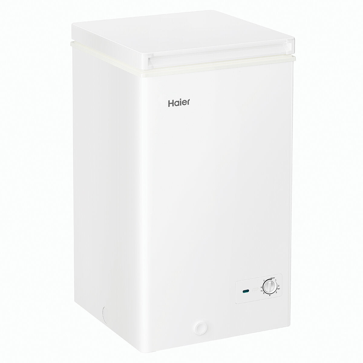 Haier 97L Compact Chest Freezer HCF97W - Energy Efficient Deep Freezer for Home, Garage & Basement Storage - Perfect for Frozen Food, Meat & Bulk Groceries