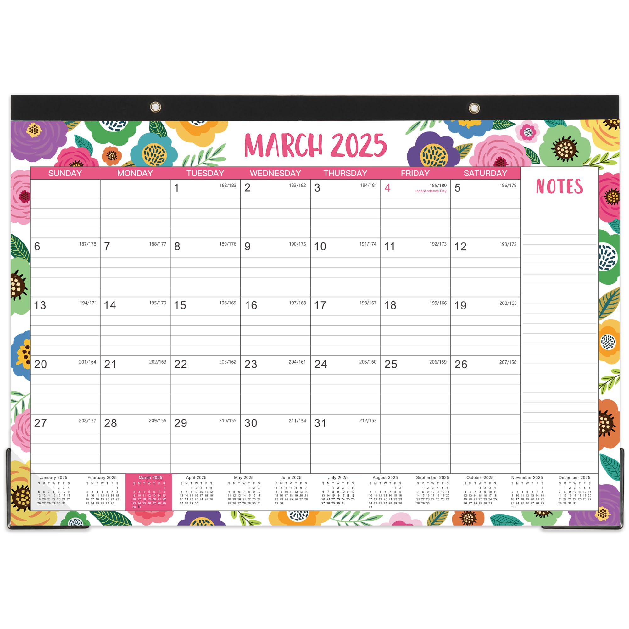 2025-2026 18-Month Large Desk Calendar Planner (March 2025 - August 2026) | 17