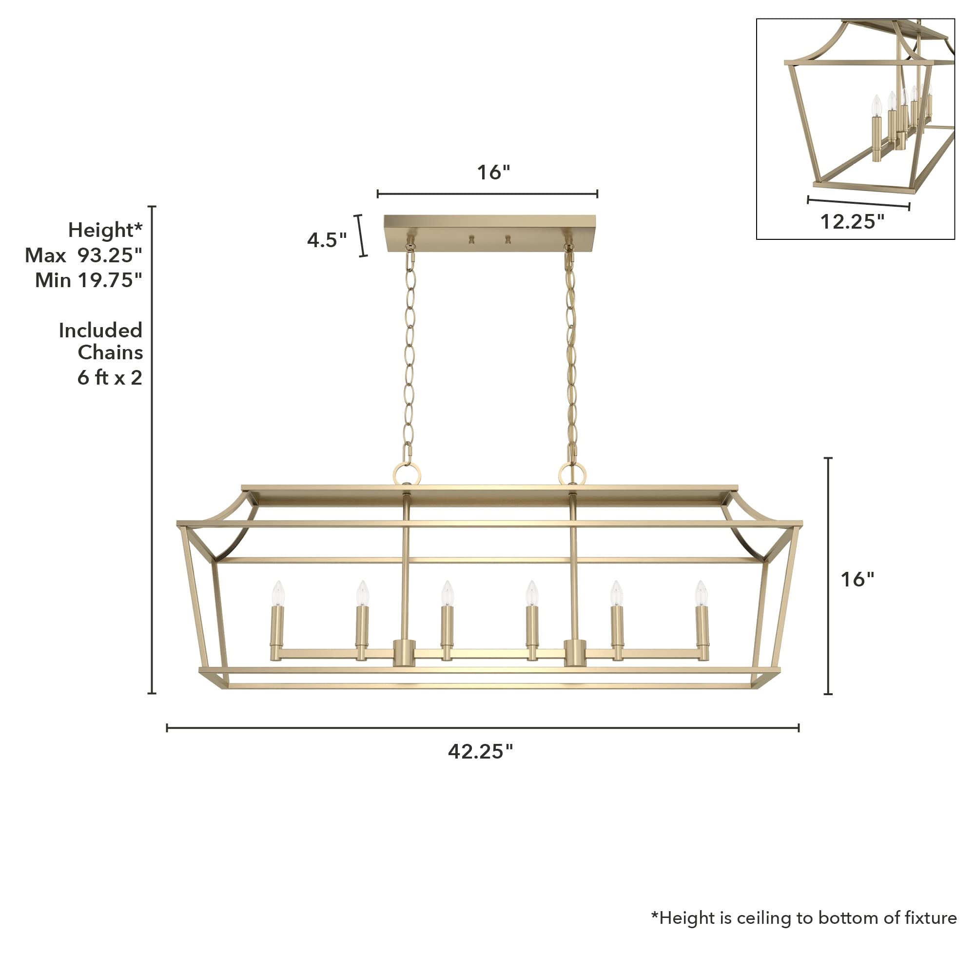 Hunter Fan Company 19077 Laurel Ridge 5-Light Chandelier in Natural Iron Finish - Rustic Farmhouse Ceiling Light Fixture for Dining Room, Living Room & Bedroom