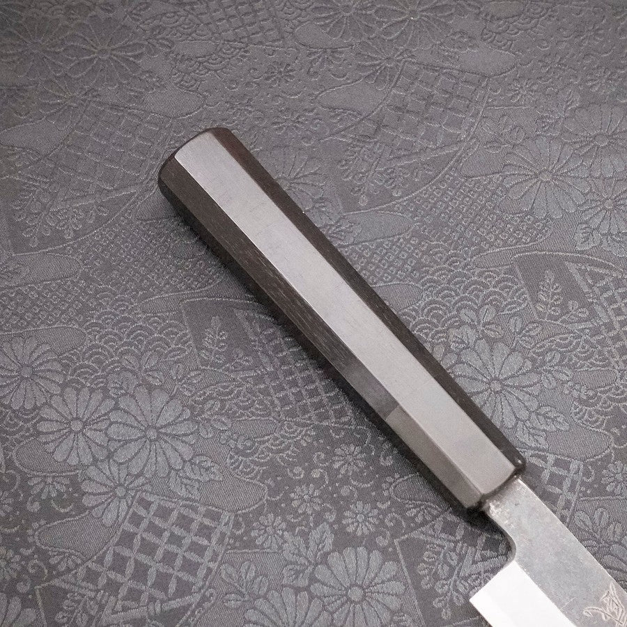 Premium Yanagi Kiritsuke Japanese Chef Knife - Blue Steel #2, Kurouchi Finish with Buffalo Ebony Handle (240mm) - Perfect for Sushi, Sashimi & Precision Cutting in Professional Kitchens & Home Cooking