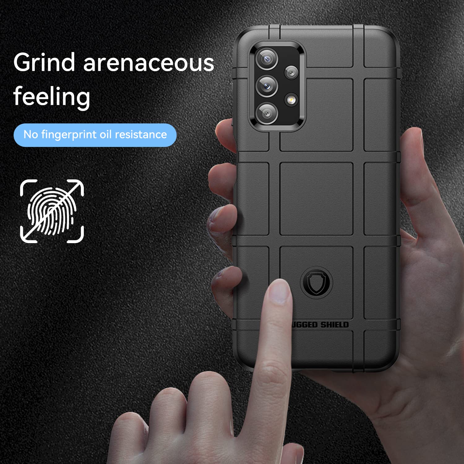 Military Grade Shockproof Galaxy M23/F23 Case - Drop-Tested Protective Cover with Camera Lens Shield | HD Black Phone Case for Samsung Galaxy M23/F23 - Perfect for Outdoor Adventures, Work & Daily Protection