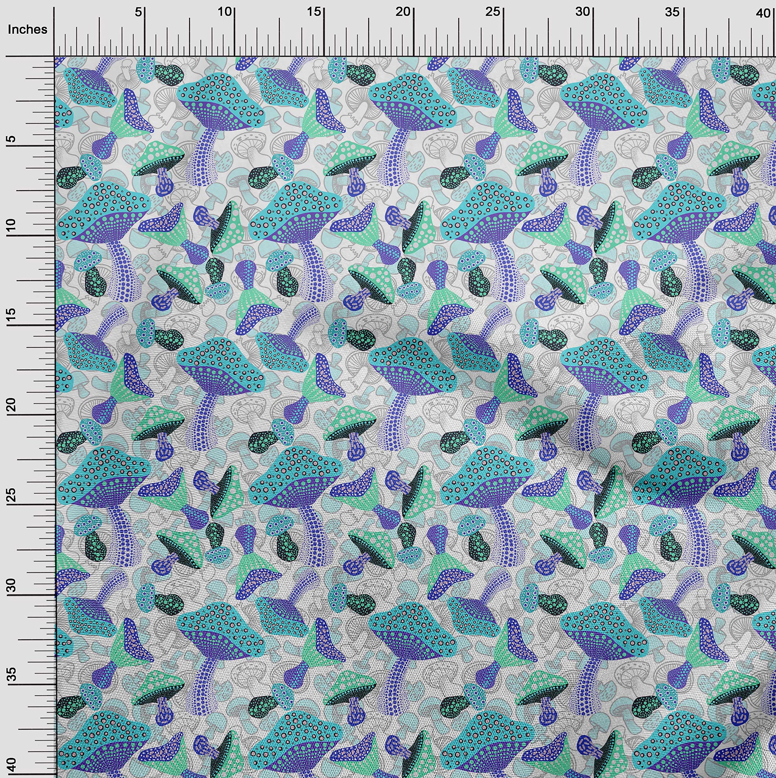 Premium Light Blue Polyester Spandex Fabric - 56