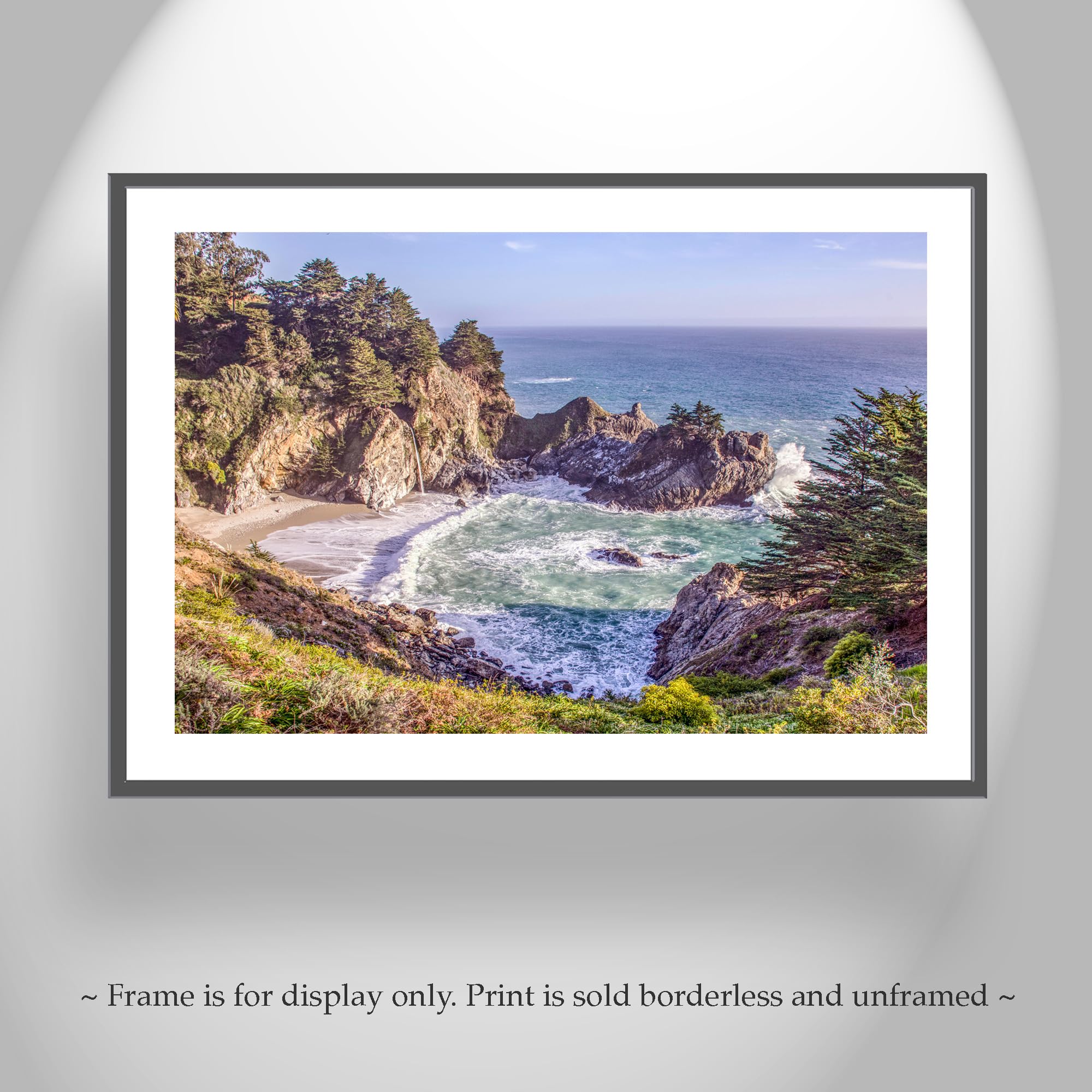 McWay Falls Big Sur California Coast Photography - Stunning Beach Wall Art Decor for Home, Office & Gifts | Coastal Landscape Print for Living Room, Bedroom Decor