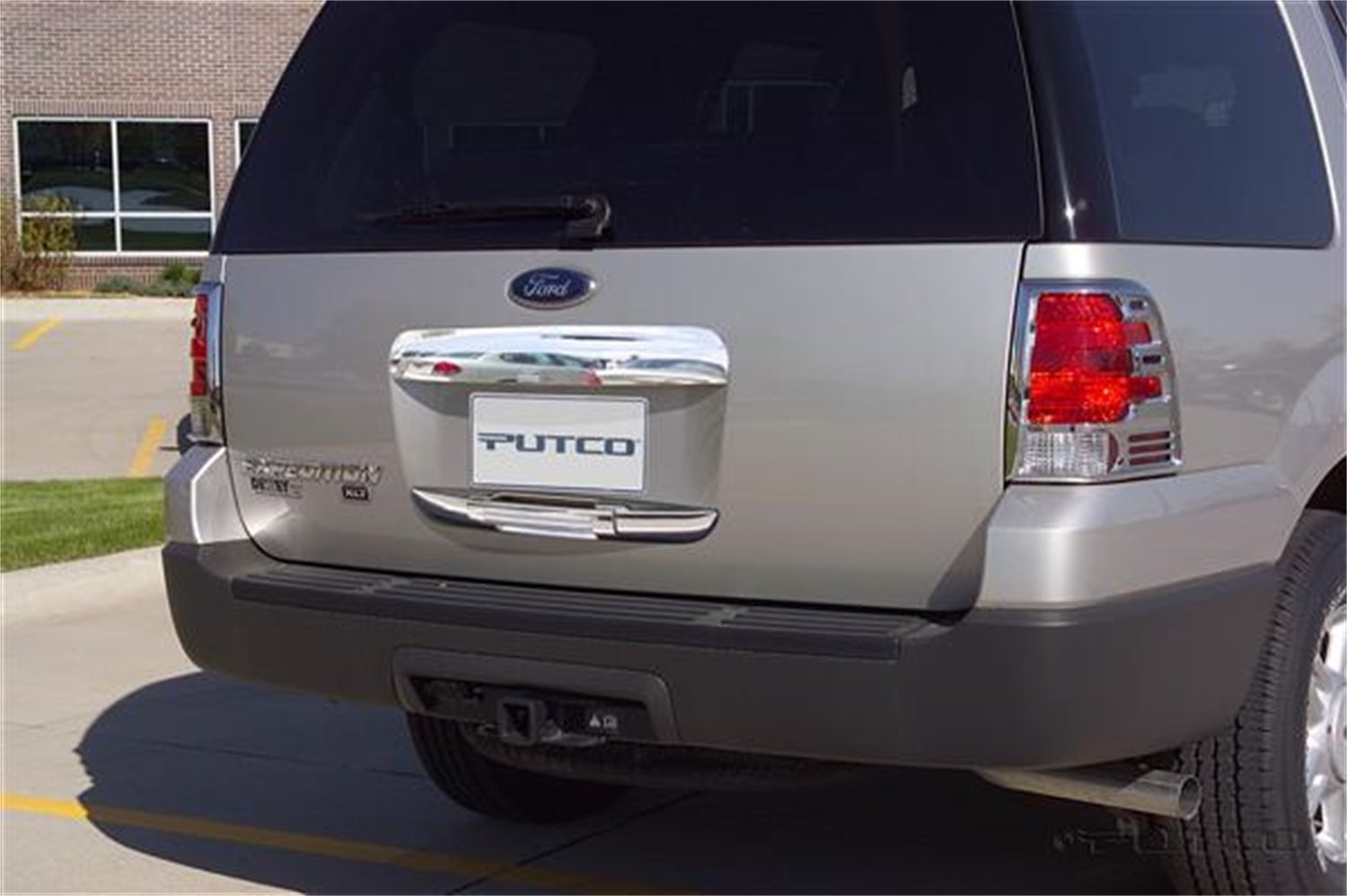 Putco 401405 Chrome Trim Tailgate & Rear Handle Cover - Upper Section Only | Premium Truck Accessory for Ford, Chevy, Ram | Enhances Vehicle Style & Protection