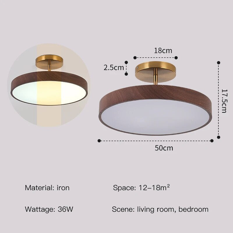 Modern Oak Wood Pendant Ceiling Light - Handcrafted Natural Wood Chandelier for Dining Room, Kitchen Island & Bedroom Lighting