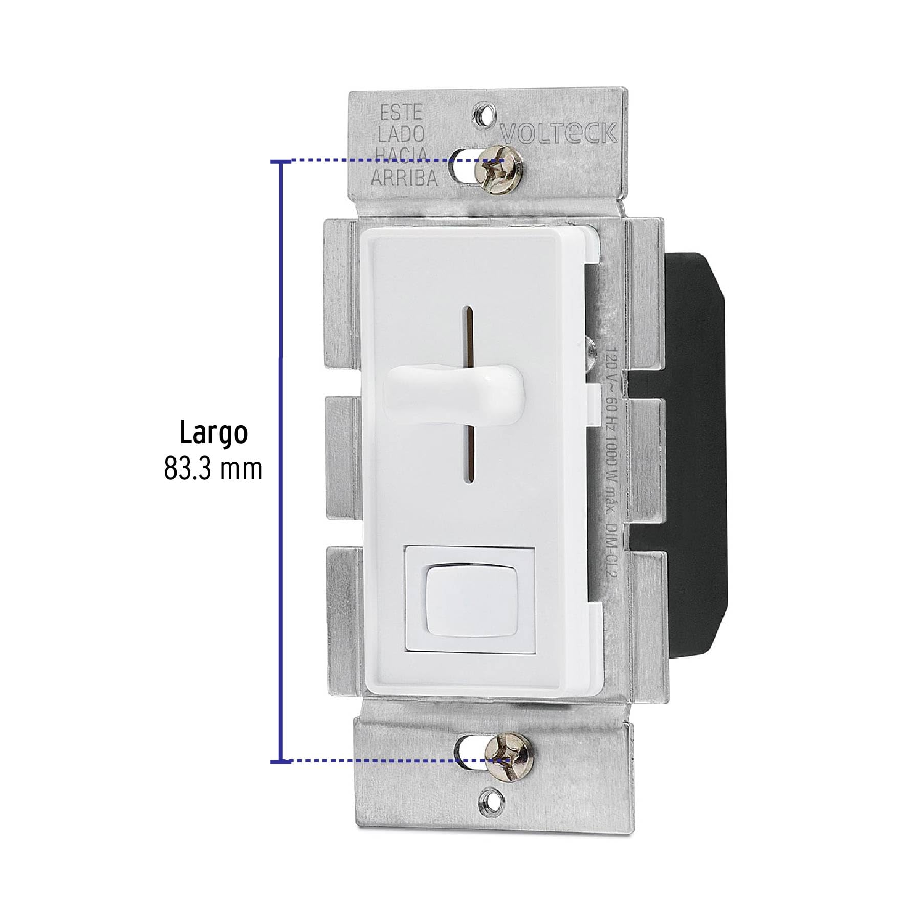 Classic Slide Dimmer Switch with Adjustable Brightness - Perfect for Bedroom, Living Room, and Home Lighting Control