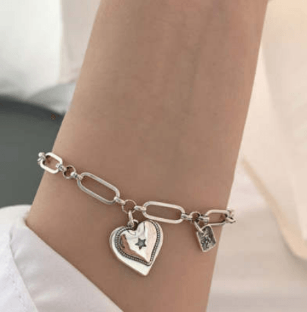 925 Sterling Silver Loving Heart Bracelet for Women - Elegant Gift for Valentine's Day, Anniversary & Romantic Occasions