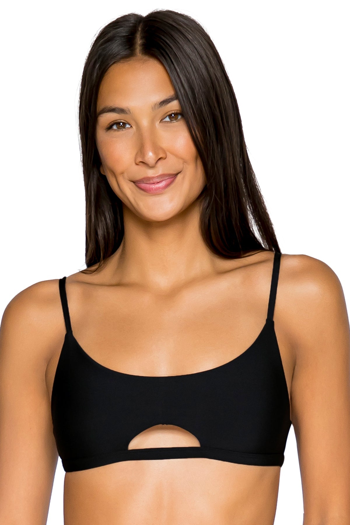 B Swim Black Out Daybreak Top - Women's High Neck Rash Guard Swim Shirt for Surfing, Swimming & Beach Activities | UPF 50+ Sun Protection