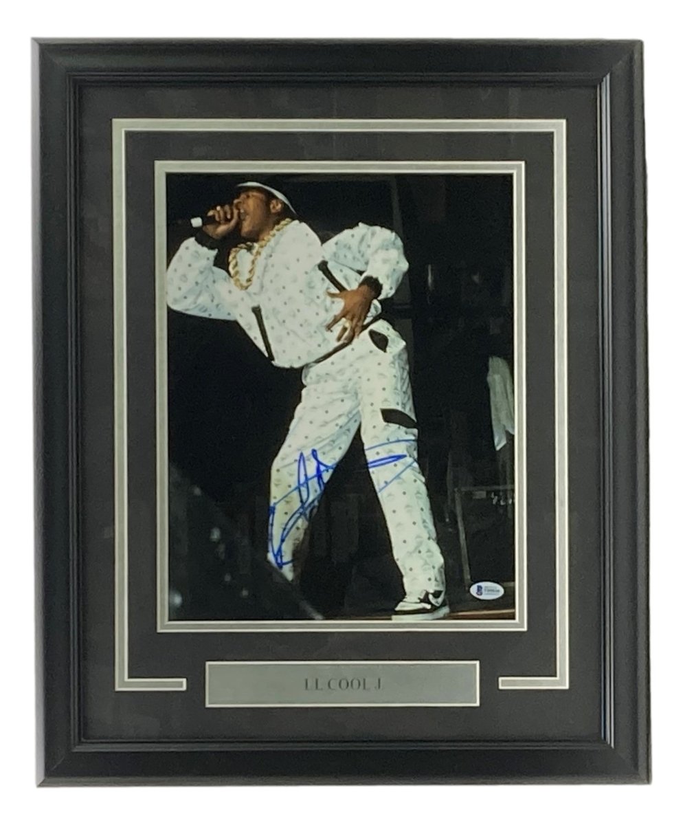 LL Cool J Autographed 11x14 Photo with Certificate of Authenticity - Framed Memorabilia for Music Fans & Collectors - Perfect for Home, Office, or Man Cave Decor