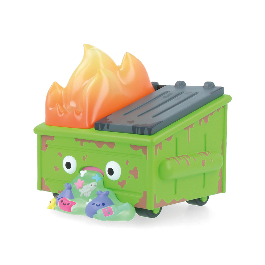 Dumpster Fire Barfing Vinyl Figure - Funny Collectible Toy for Adults, Unique Gag Gift for Friends - Perfect for Office Pranks, Birthday Gifts & Pop Culture Fans