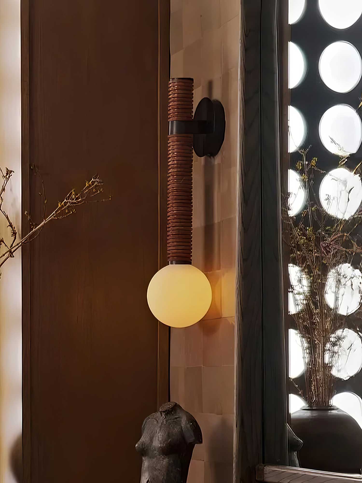 Lestro Modern Wall Sconce Light - Dimmable LED Wall Lamp for Bedroom, Living Room & Hallway - Elegant Home Decor Lighting Fixture