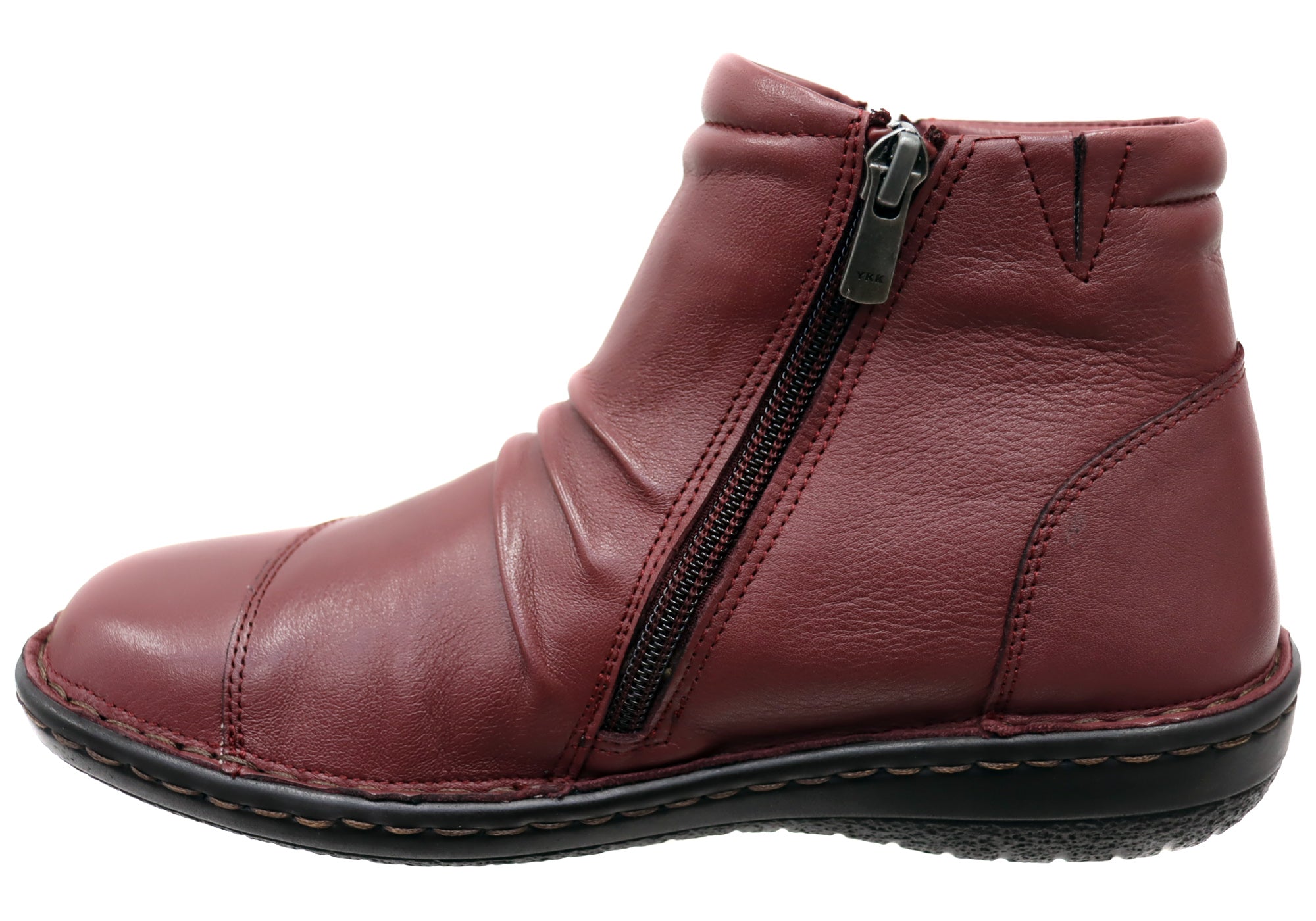 Orizonte Talun Women's European Comfortable Leather Ankle Boots - Stylish & Soft for Walking, Work & Casual Outfits