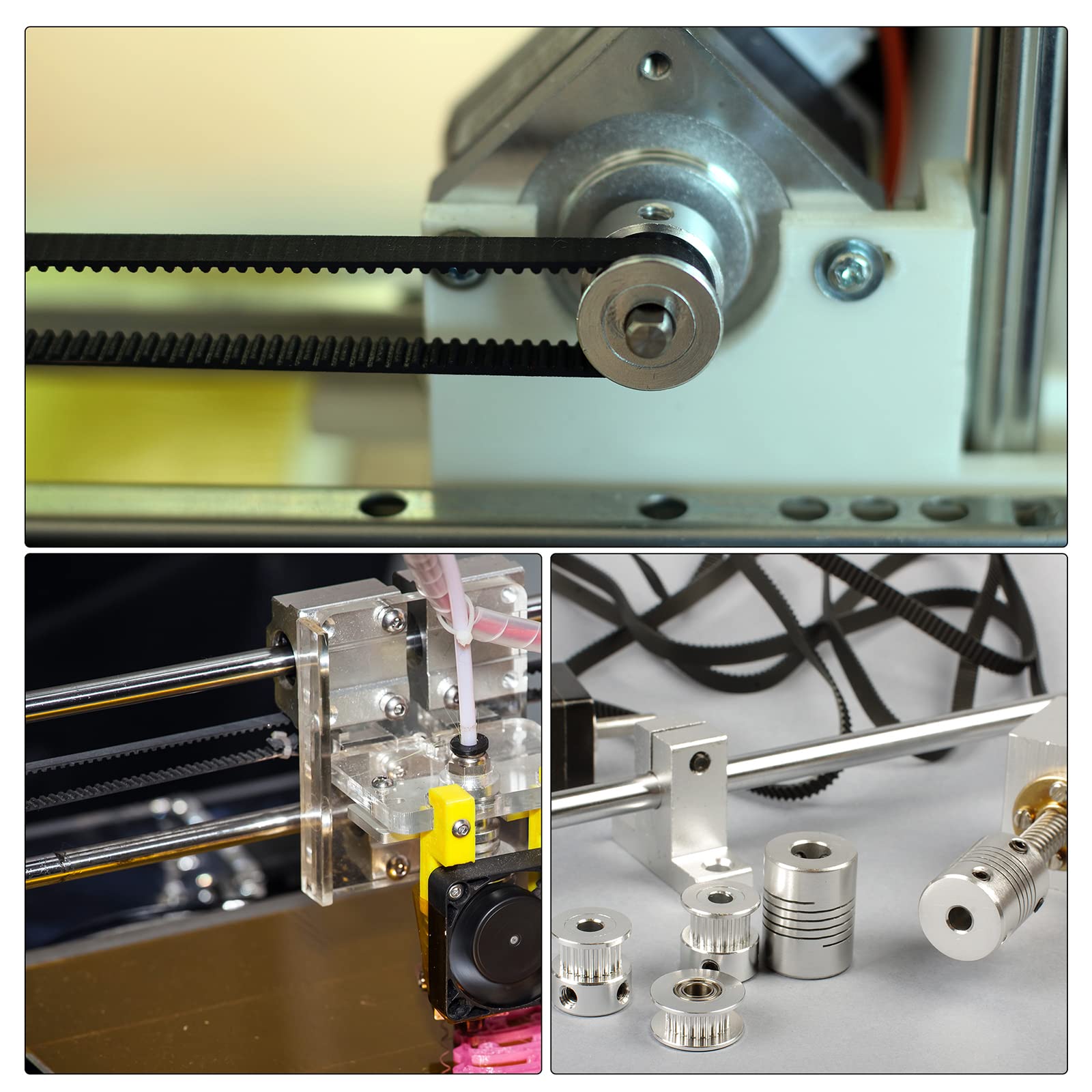 MECCANIXITY 5M 25 Teeth Timing Pulley Synchronous Wheel Belt Drive - 5mm Pitch 5mm Bore - Compatible with 3D Printers, CNC Machines & Belt Drives - Perfect for DIY Projects, Robotics & Industrial Automation