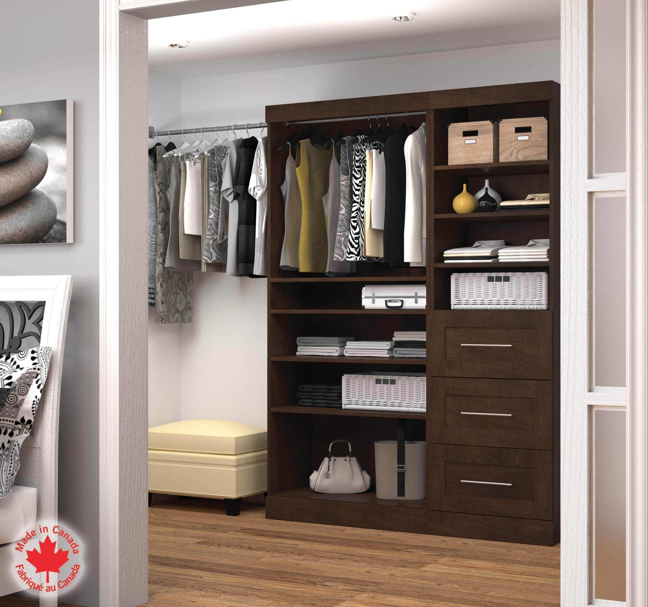61W Closet Organizer with 7 Color Options - Space Saving Storage Solution for Bedroom, Closet & Wardrobe Organization