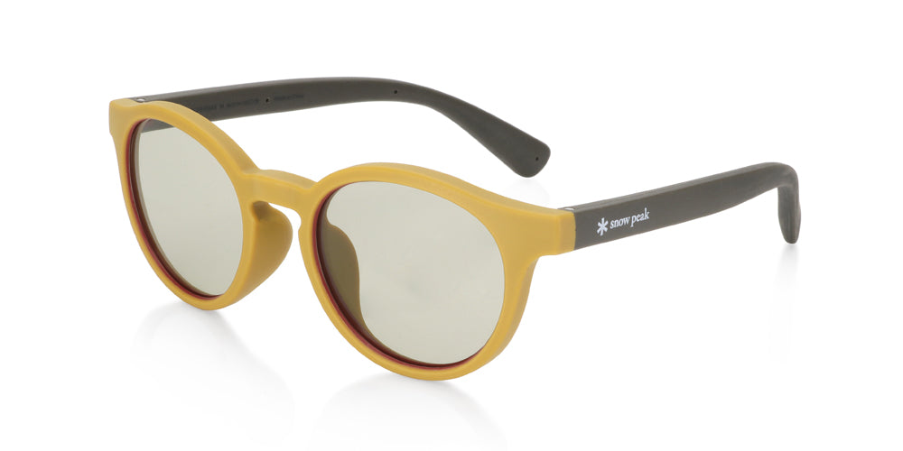 JINS x Snow Peak Kids Rubber Sunglasses 016 24 - Durable & Stylish Eyewear for Outdoor Adventures, Hiking, and Beach Activities