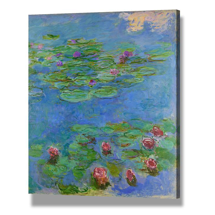 Claude Monet Waterloo Bridge Sunlight Effect Wall Art Decor - Premium Canvas Print for Living Room, Bedroom & Office Décor