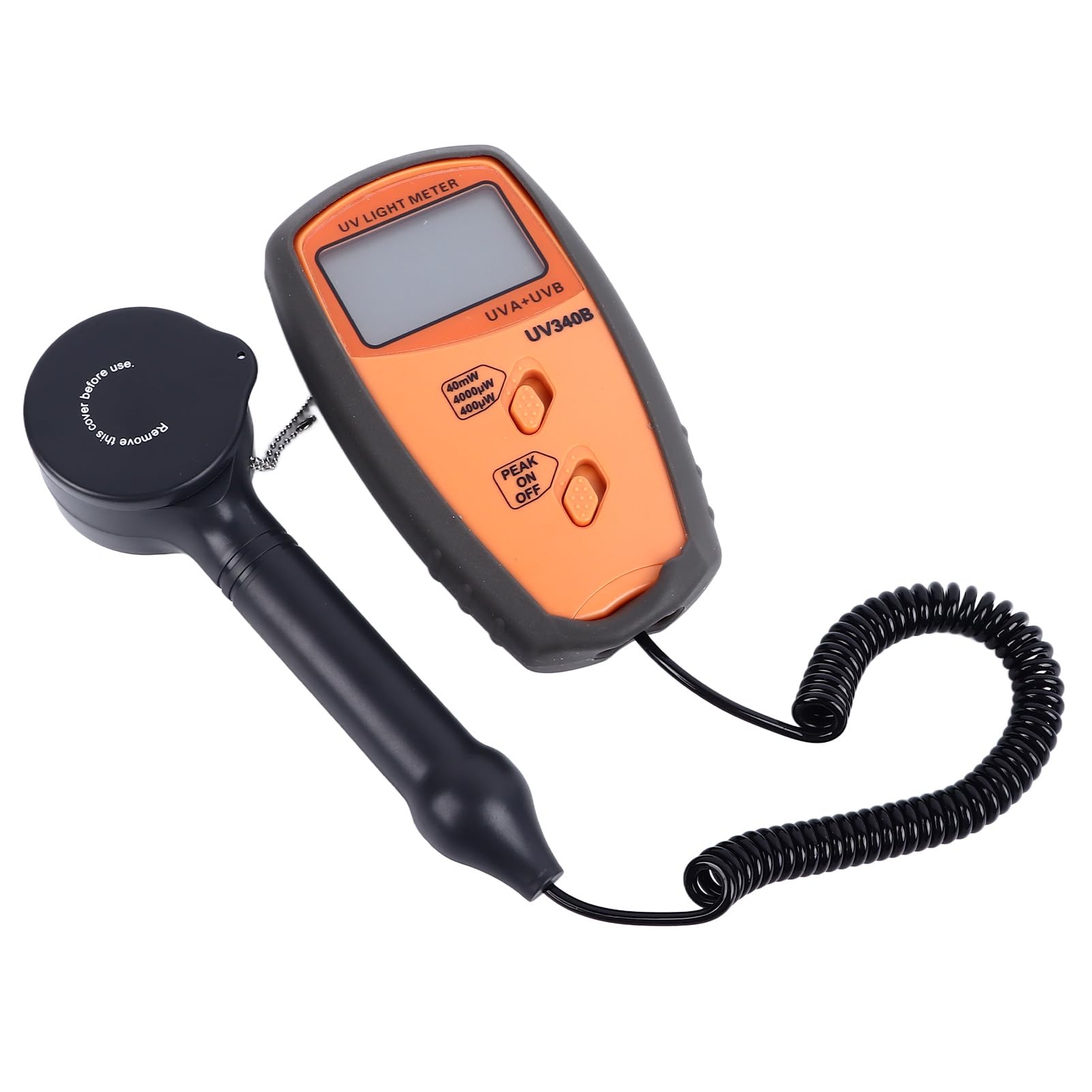 Professional UVA UVB Radiometer - High Precision 290-390nm UV Light Meter with 3 Measurement Levels | Ideal for Solar Research, Tanning Beds & UV Lamp Testing