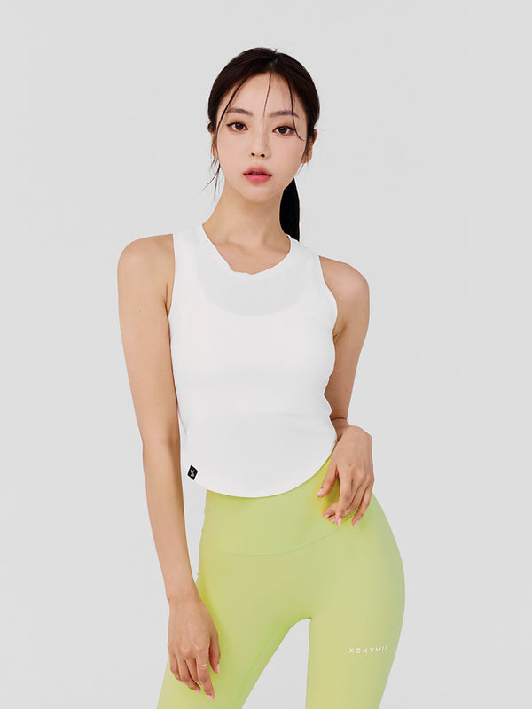 XELLA Women's Lightweight Round Neck Sleeveless Tops 2-Pack - Casual Summer Tank Tops for Beach, Yoga & Everyday Wear