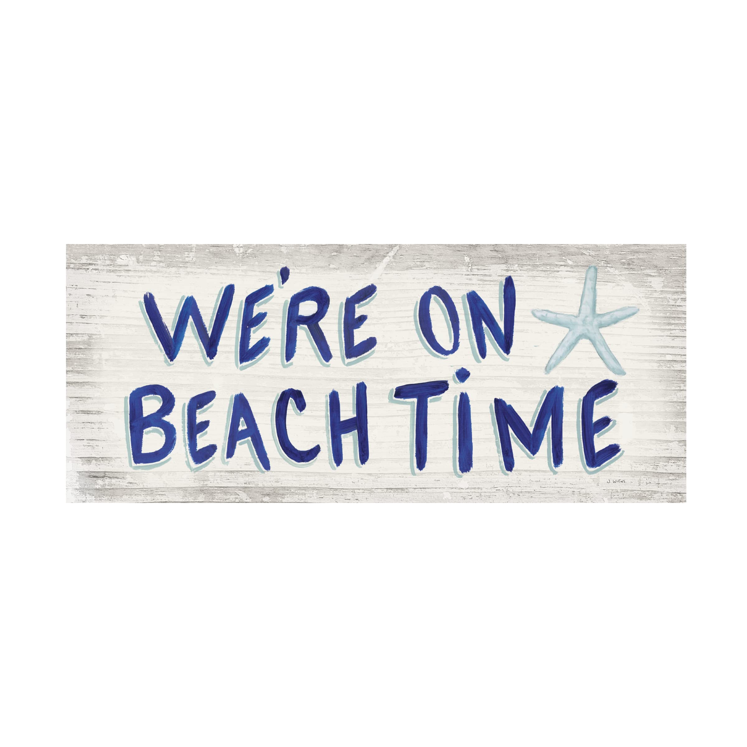 James Wiens 'Beach Time VI' Canvas Wall Art Print - Coastal Decor for Living Room, Bedroom & Office - Handmade Trademark Fine Art