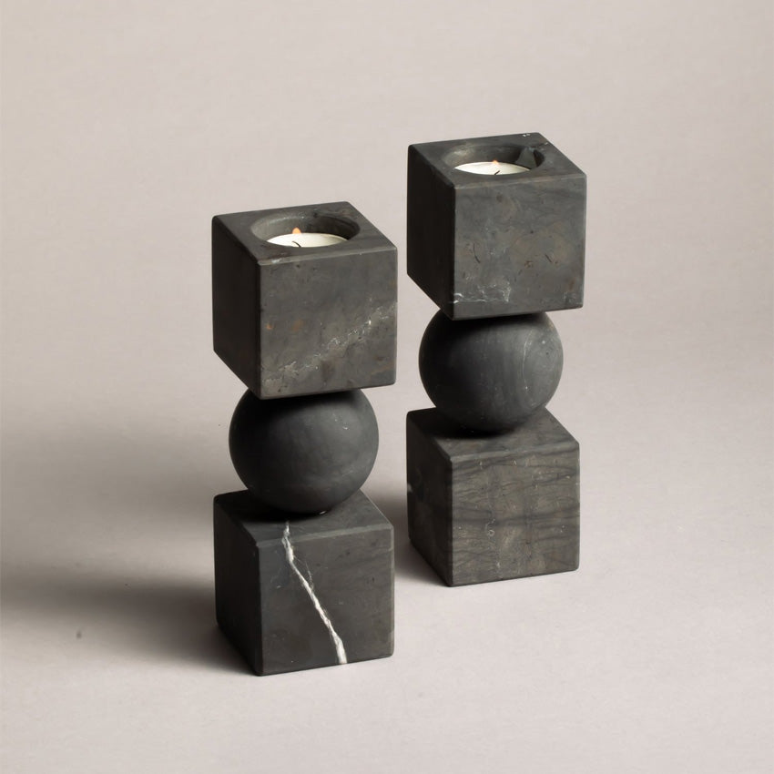 CDMX Design Bruci Totem Candle Holder - Modern Home Decor for Living Room, Bedroom & Wedding Centerpieces