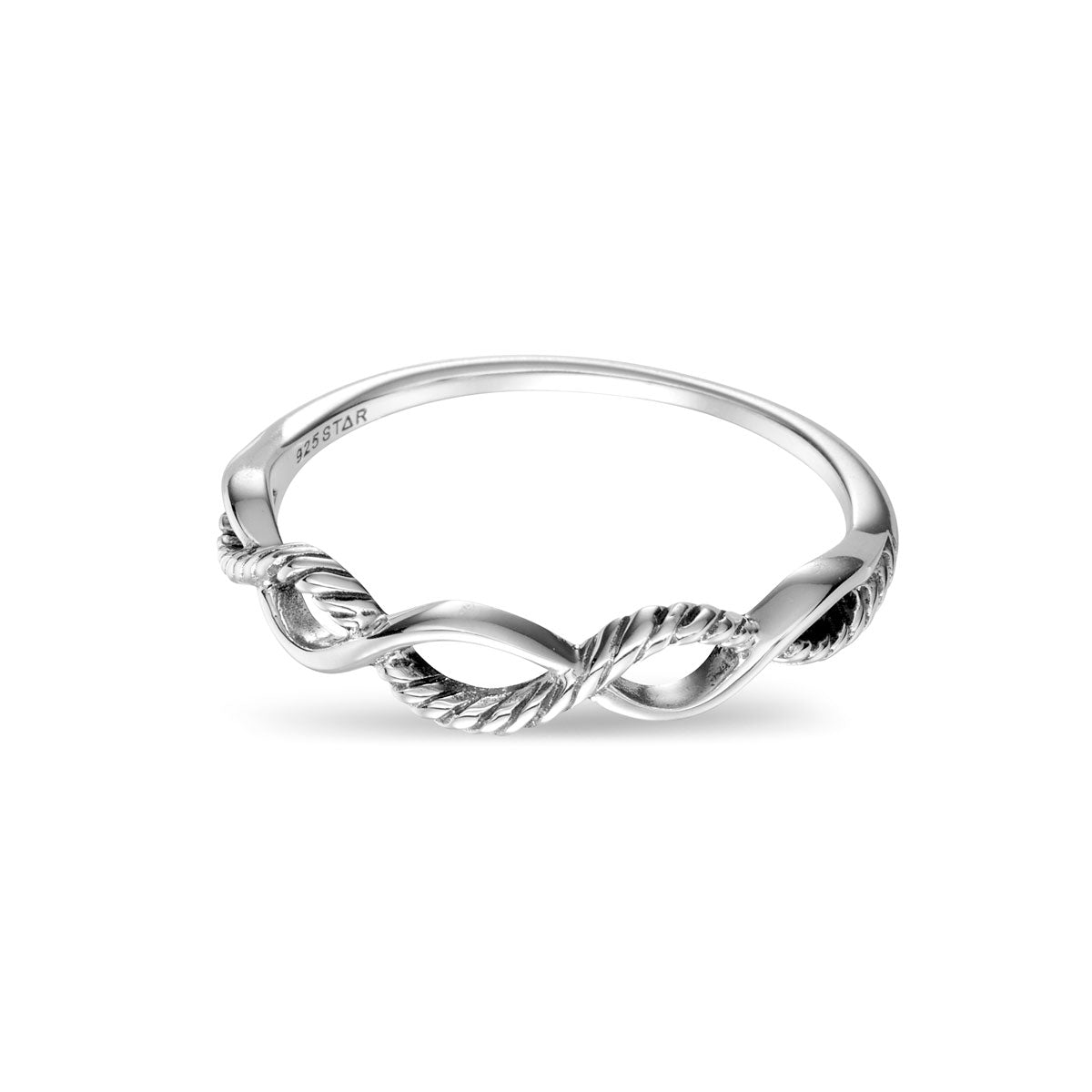 Elegant Rope Twist Ring for Women - Sterling Silver or Gold Plated Stackable Band - Perfect for Everyday Wear, Gifts & Special Occasions