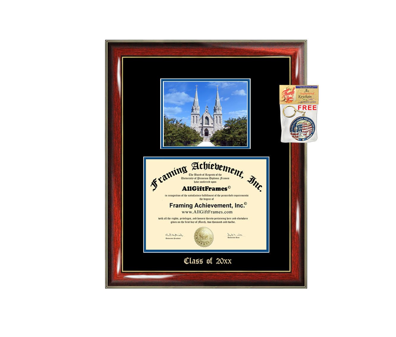Villanova University Diploma Frame - Custom Engraved Graduation Gift for Bachelor, Masters, MBA, PhD & Doctorate Degrees | Display Case with Embossed Design | Perfect for Office, Home Decor & Alumni Gifts