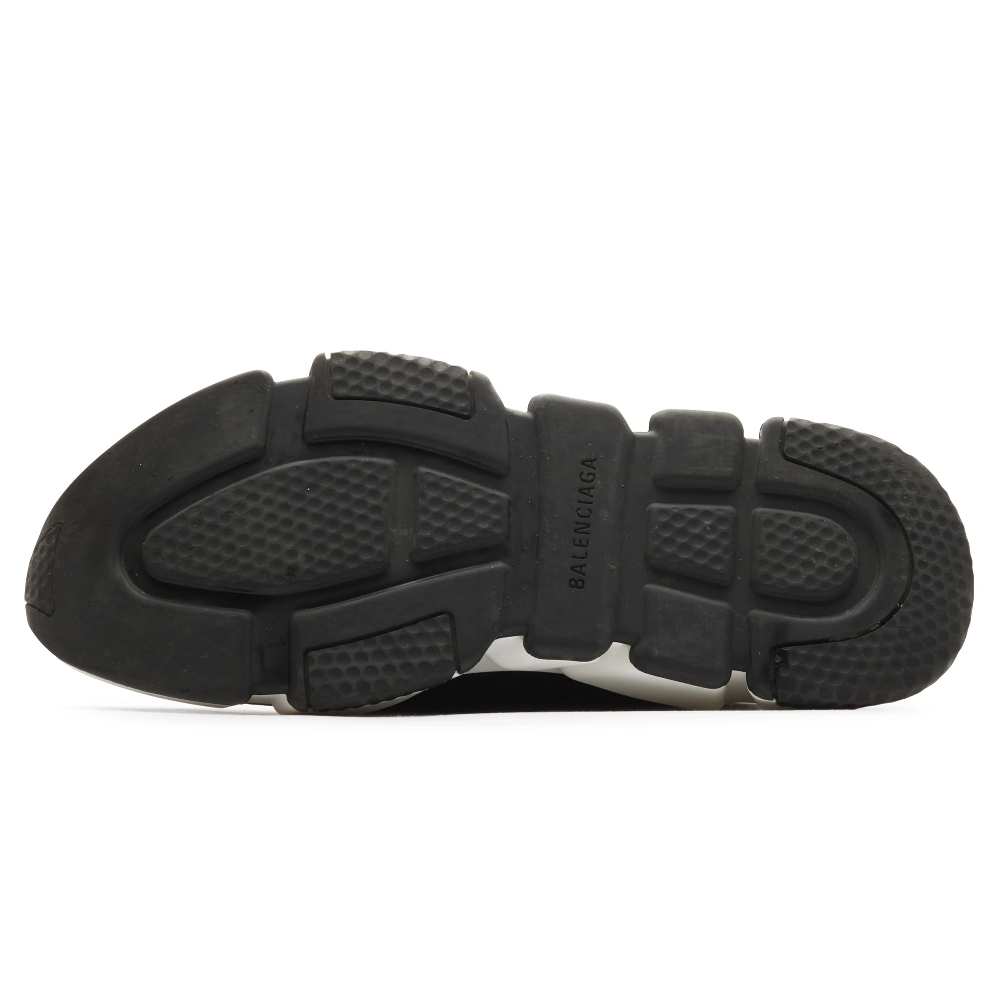 Authentic Balenciaga Speed Knit Sock Sneakers - Black & White Colorway (Pre-Owned with Minor Back Tear) | Luxury Streetwear for Men & Women | Perfect for Casual Outfits and Fashion Statements