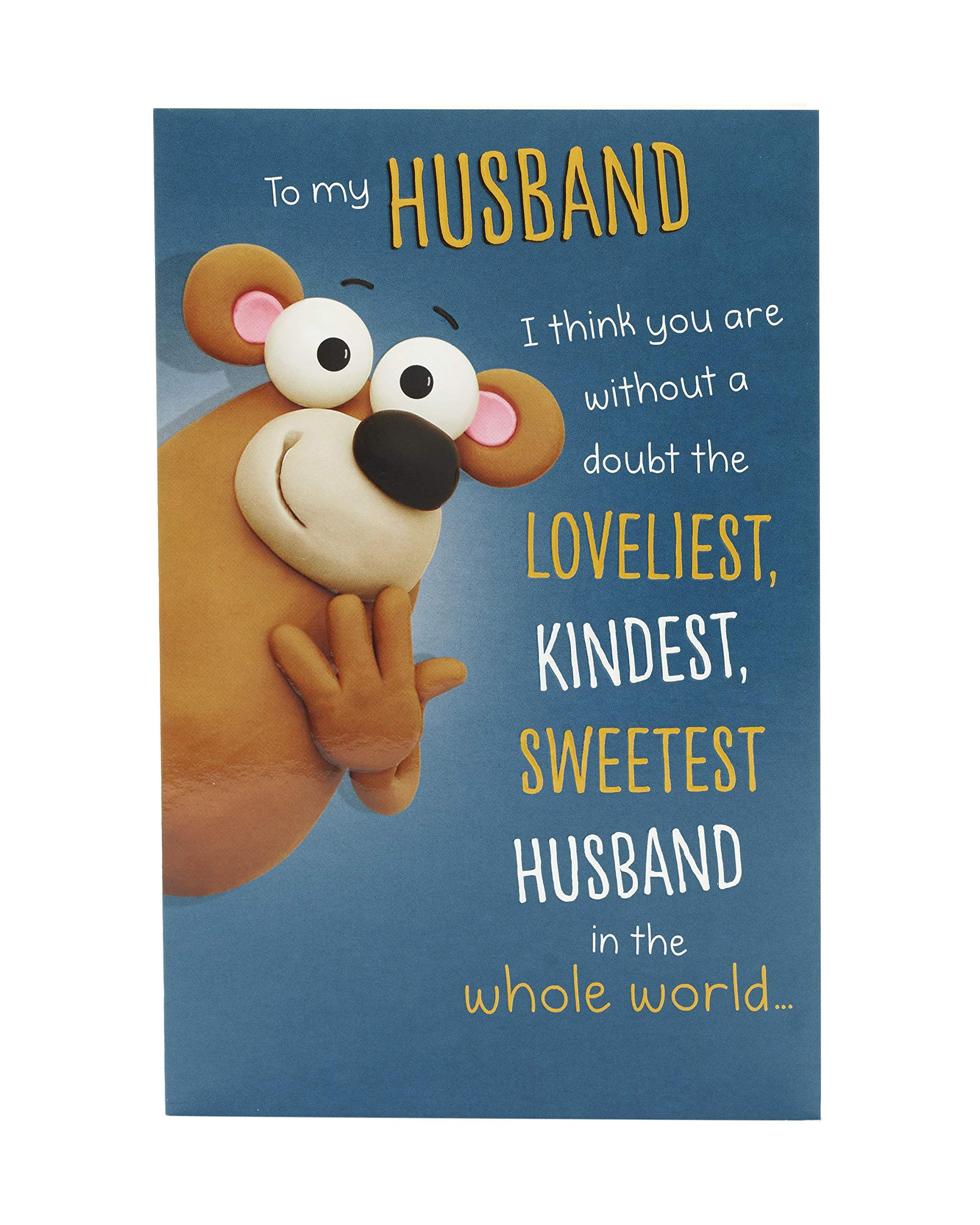 Funny Husband Birthday Card for Him - UK Greetings Joke Card - Perfect for Anniversaries, Gifts & Special Occasions