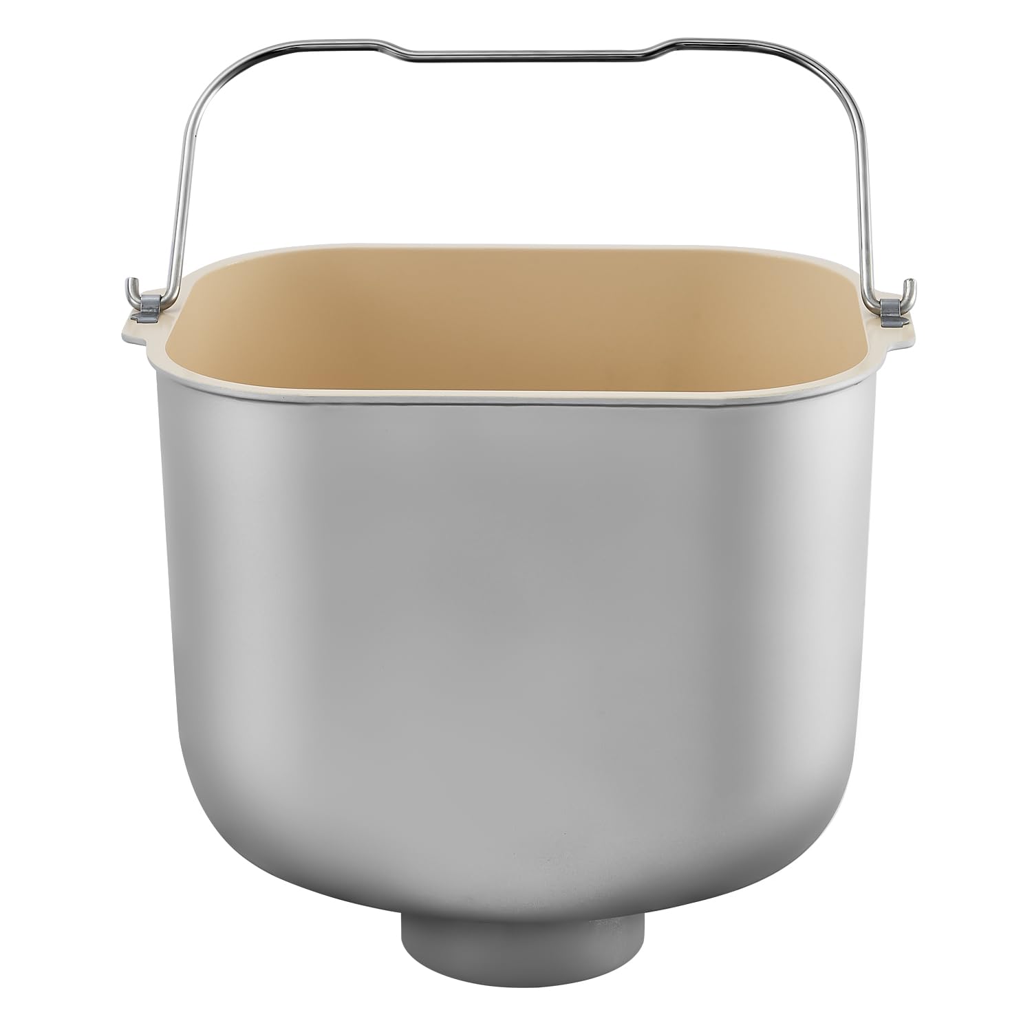 KBS MBF-011 Bread Maker Replacement Ceramic Bread Pan with Kneading Paddle - 5-Layer Protective Die-Cast Baking Pan, BPA & Teflon PTFE Free - Universal Compatible with KBS Bread Machines - Perfect for Homemade Whole Wheat, Gluten-Free & Artisan Bread Baking