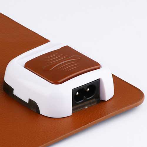 600x360mm Large Electric Heated PU Leather Mouse Pad - 220V USB Desktop Warming Pad for Office, Gaming & Cold Weather Use