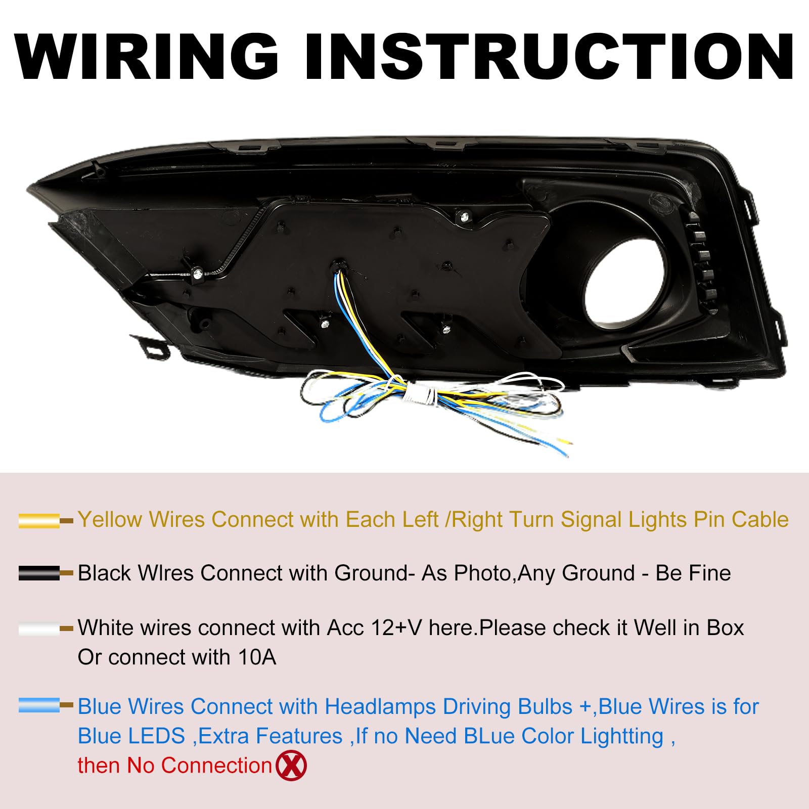 2019-2020 Honda Civic 10th Gen LED Fog Lights & DRL Daytime Running Lights - Compatible with Civic Sedan Coupe LX EX Models - Bright Turn Signal Lights & Car Accessories - Perfect for Night Driving & Enhanced Visibility