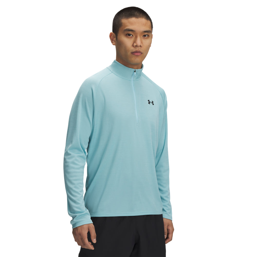 Under Armour Men's Tech Textured 1/2 Zip Pullover - Lightweight Performance Shirt for Running, Gym & Outdoor Activities